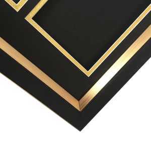 FrameDeluxe Deluxe DIY Shirt Frame Black and Gold / Black and Silver 75 x 85 cm.