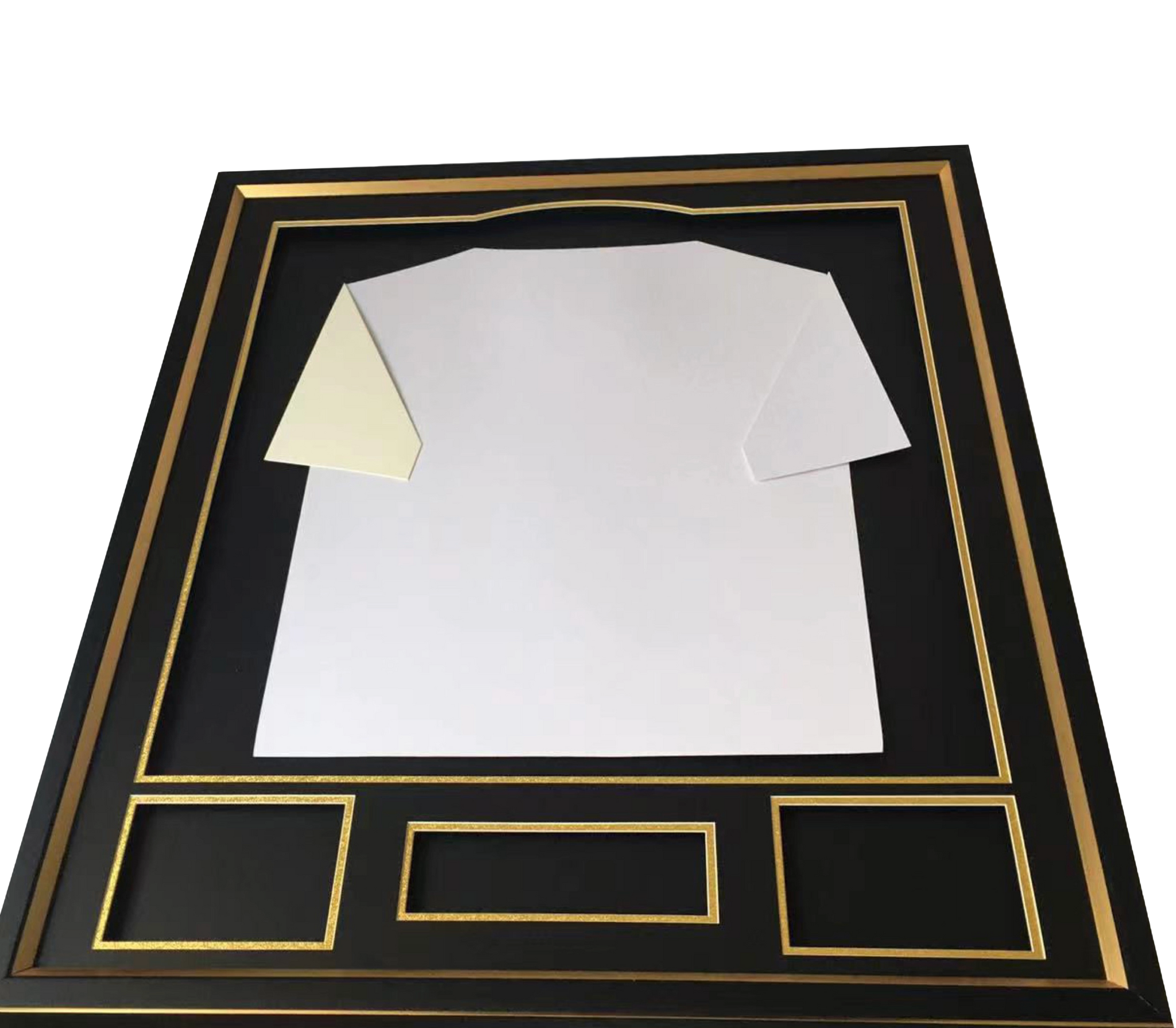 FrameDeluxe Deluxe DIY Shirt Frame Black and Gold / Black and Silver 75 x 85 cm.